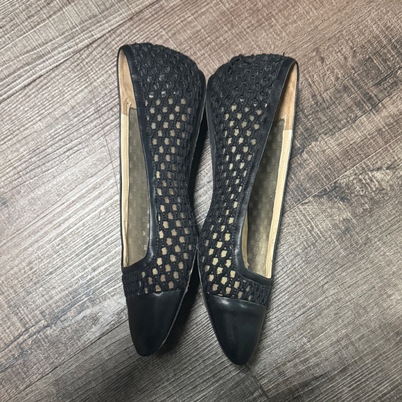 Jimmy Choo Black Mesh Flats - Picture 5 of 11